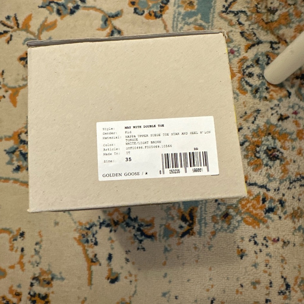Golden Goose Kids Cream and Brown Sneakers - Picture 4 of 4